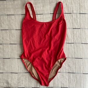 J.Crew Red Scoopneck One Piece, Sz 10